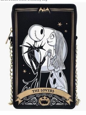 Loungefly Black & White Nightmare Before Christmas Card Passport Crossbody